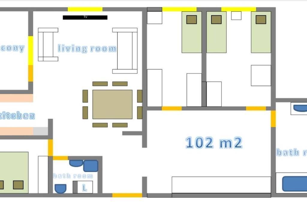 Sunny Day -Arena Zagreb , 2 Bathrooms, 102M², Екстер'єр фото